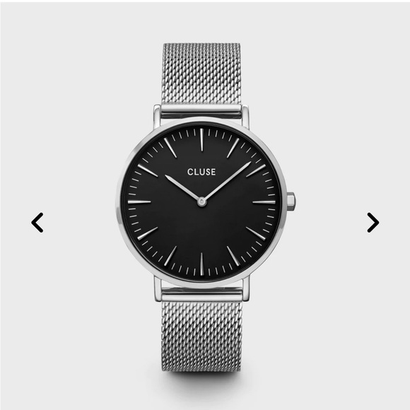cluse Accessories - Cluse Boho Chic Mesh Black, Silver Colour